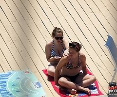 Nice firm butts of hot bikini babes