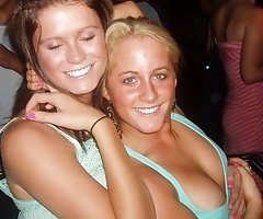 Hard nipples peeking in raunchy downbouse pics