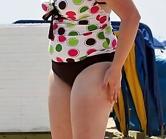 Topless bikini babe wild dancing