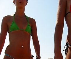 Bikini voyeur cam shooting gal nude