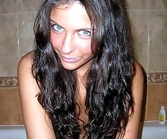 Seducing ladies kinkily bare off bodies on home cam