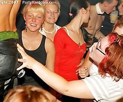Pro Strippers Drive Amateur Girls Wild at Real Night Club Strip Party