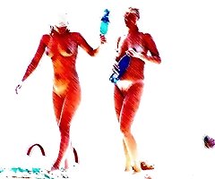 Coloured nude beach