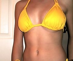 Blonde looks sweet like lollipop when posing nude on bed