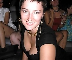 Babes take off blouses and perform hot hand bra