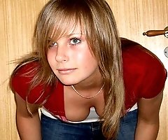 Bimbos squeeze each other�s tits on camera