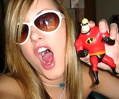 Salacious chick skillfully seduces guys in homemade pics