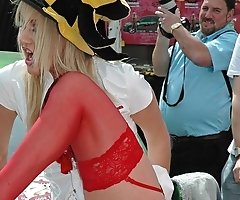 Up skirt teen girls showing off the cute panties