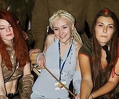 Sweet teen on the stairs upskirting