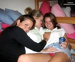 Voyeur swinging upskirts