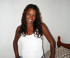 Beautiful black girl upskirt